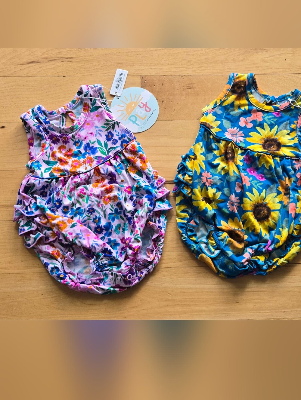 NWT Play By Little Sleepies Bubble Rompers Set Of 2